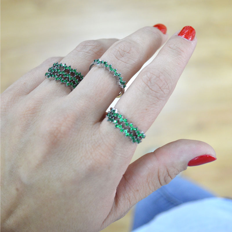 Argolla Irregular Verde