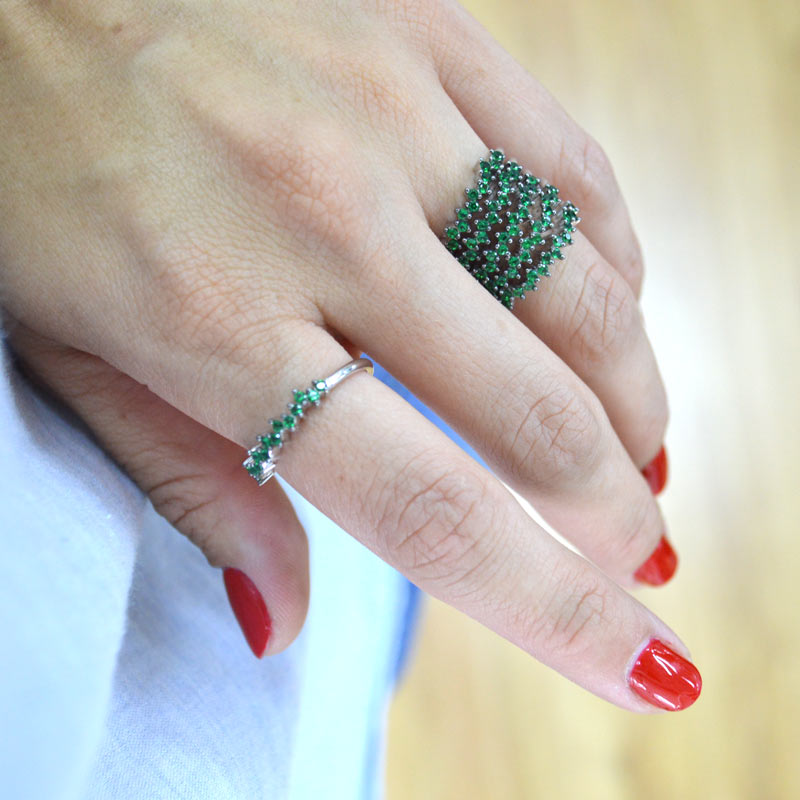 Argolla Irregular Verde