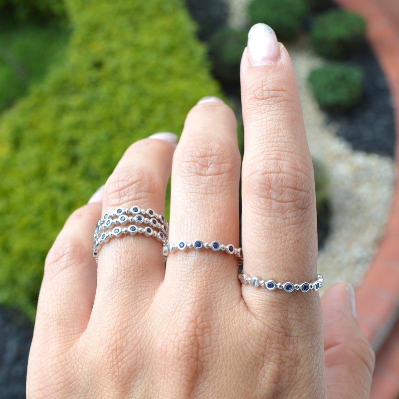 Argolla Unicolor Azul