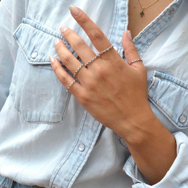 Argolla Unicolor Verde