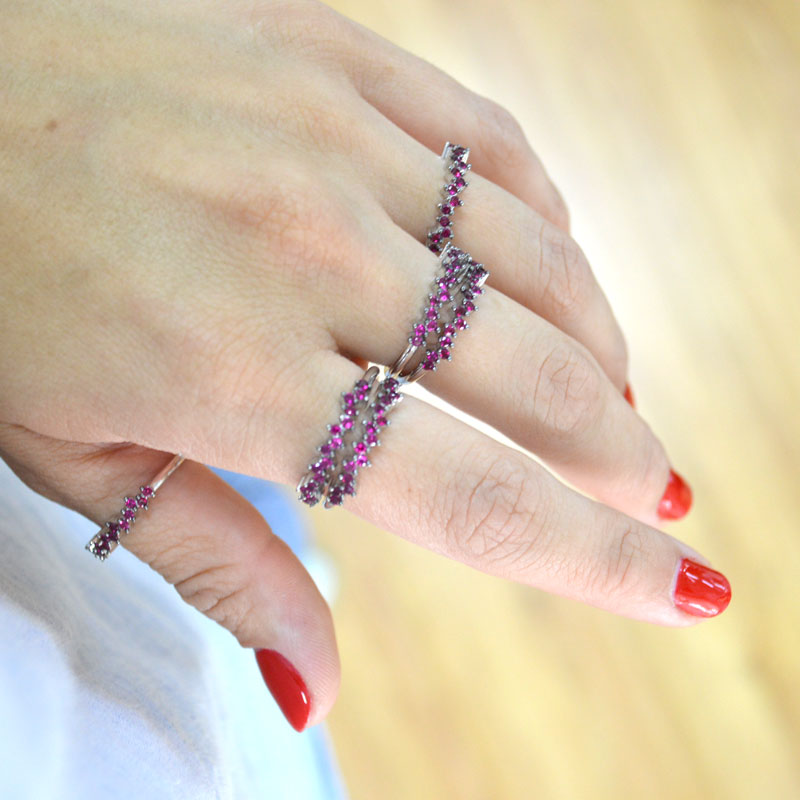 Argolla Irregular Roja