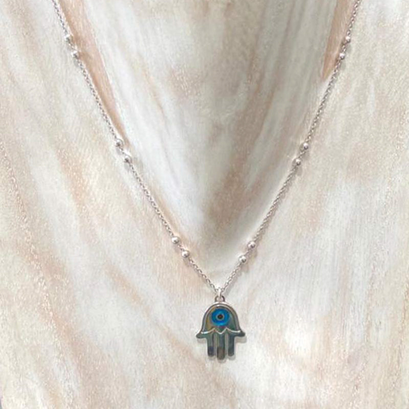 Cadena Mano de Fátima B plata