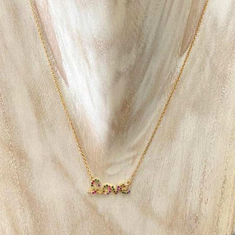 Cadena con Frase Love
